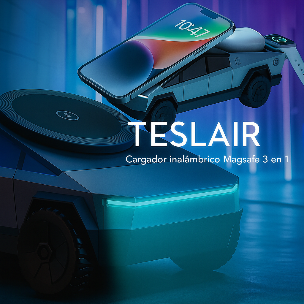 TESLAIR™ - Cargador inalámbrico Magsafe 3 en 1