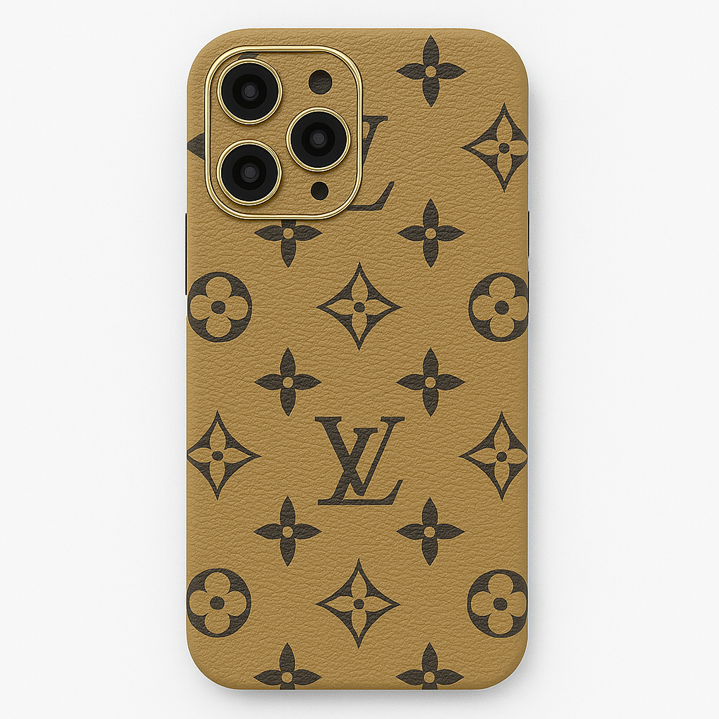 Funda de lujo - Estilo LV con protección de cámaras