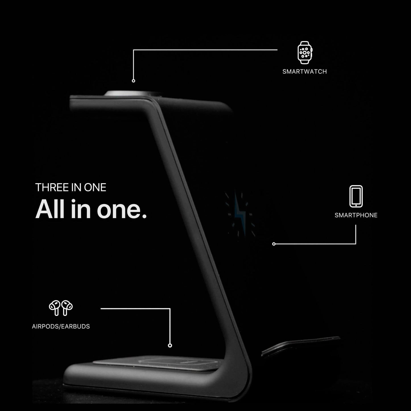 Bloom™ - Cargador inalámbrico 3 en 1