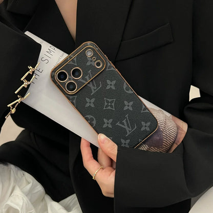 Funda de lujo - Estilo LV con protección de cámaras