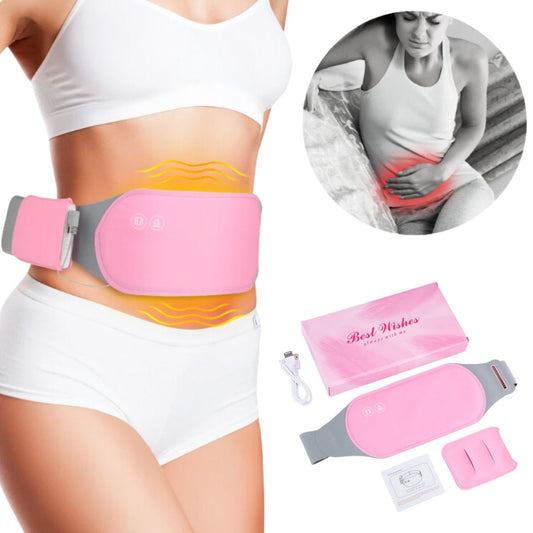 CINTURÓN DE ALIVIO PARA CÓLICO MENSTRUAL 2 EN 1 - INCLUYE CAJA