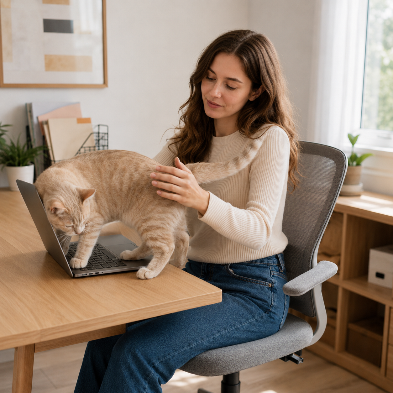 PurrDesk™ - Hamaca premium para escritorio