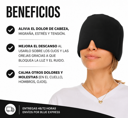 MediGel - Gorro terapéutico para el dolor de cabeza