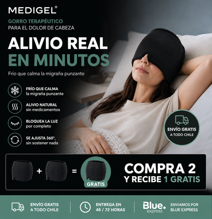 MediGel - Gorro terapéutico para el dolor de cabeza