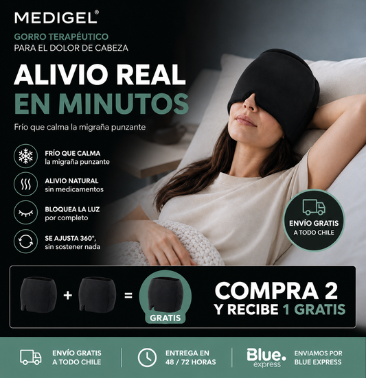 MediGel - Gorro terapéutico para el dolor de cabeza
