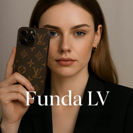 Funda de lujo - Estilo LV con protección de cámaras