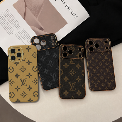 Funda de lujo - Estilo LV con protección de cámaras