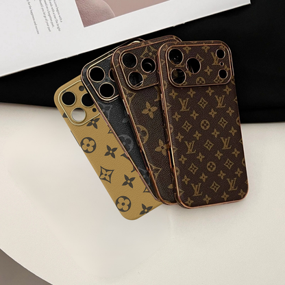 Funda de lujo - Estilo LV con protección de cámaras