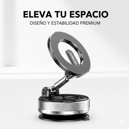 Soporte giratorio plegable con ventosa magnética 360°