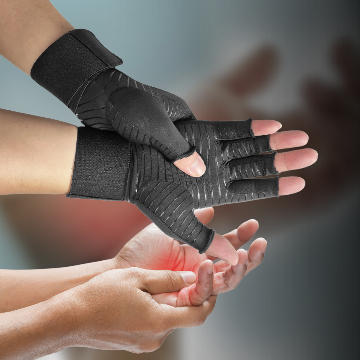 GloveC™ - Guantes de compresión con tecnología de cobre