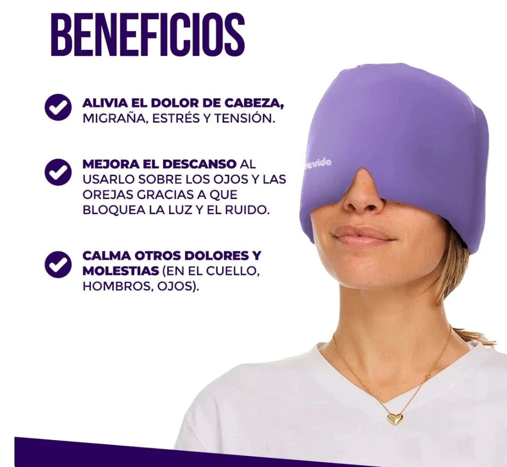 MediGel - Gorro terapéutico para el dolor de cabeza