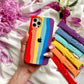 Rainbow™ Funda de silicona arcoíris para iPhone