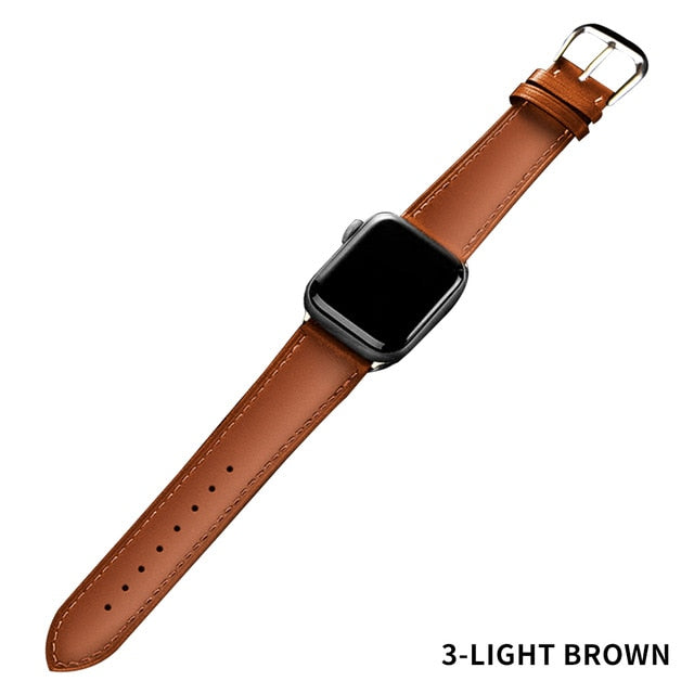 Correa de Apple Watch de cuero peludo, Correa de Apple Watch de