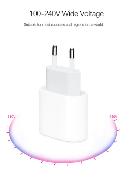 Adaptador de carga rápida PD 3.0 de 18W